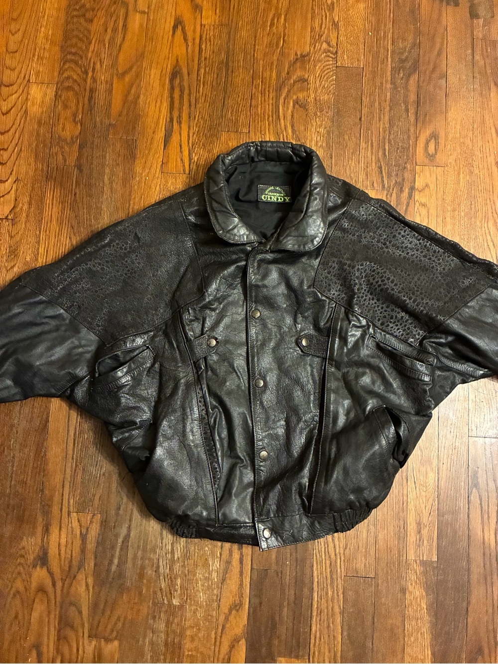 Vintage Cindy’s 80’s leather jacket size women’s large